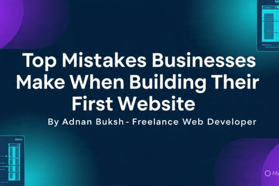 Top Mistakes Businesses Make When Building Their First Website