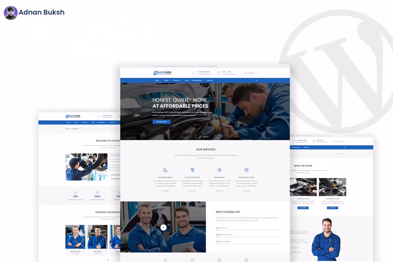 Small Business Website Design Service by WordPress Freelancer Developer